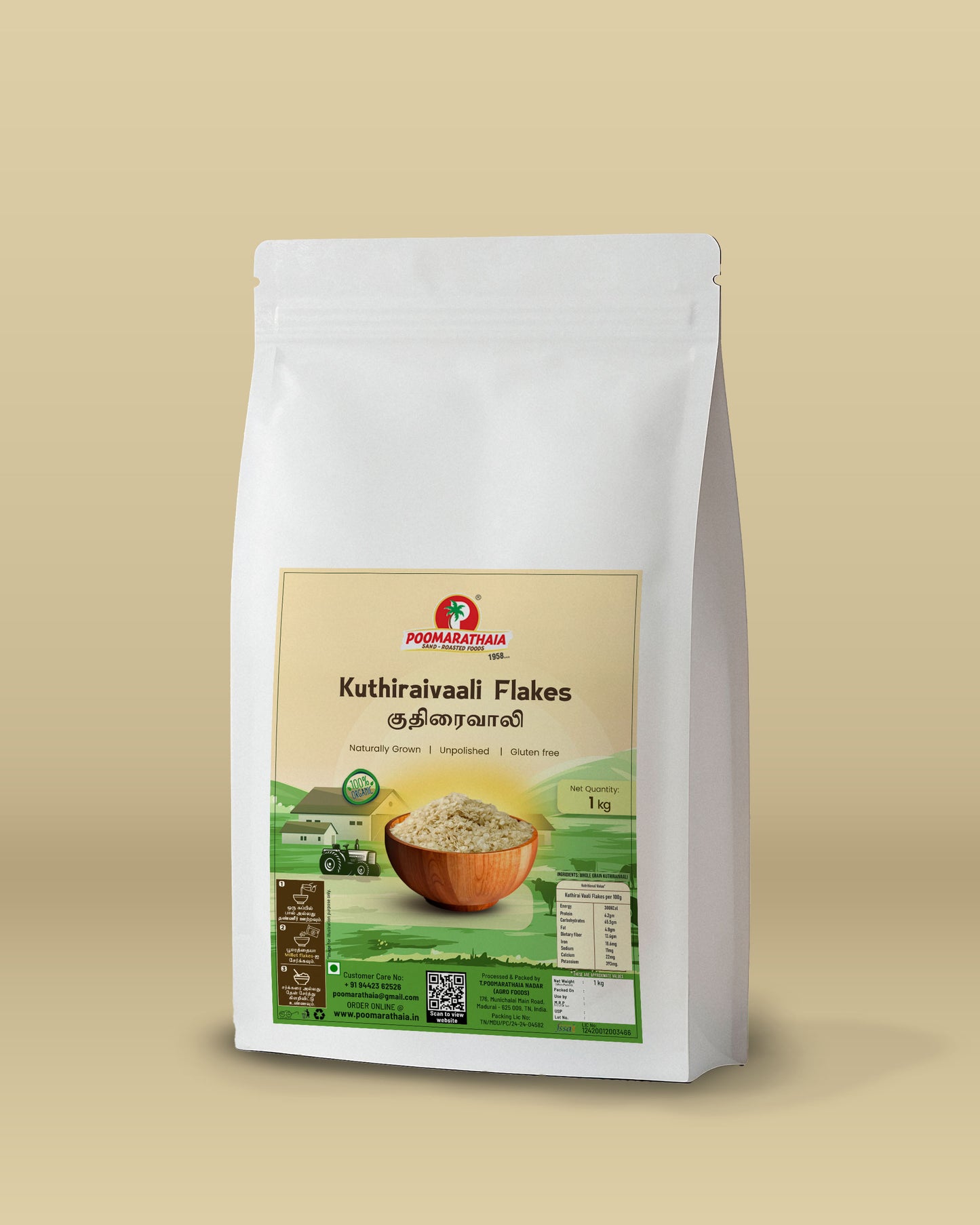 Native Kuthiraivaali Flakes