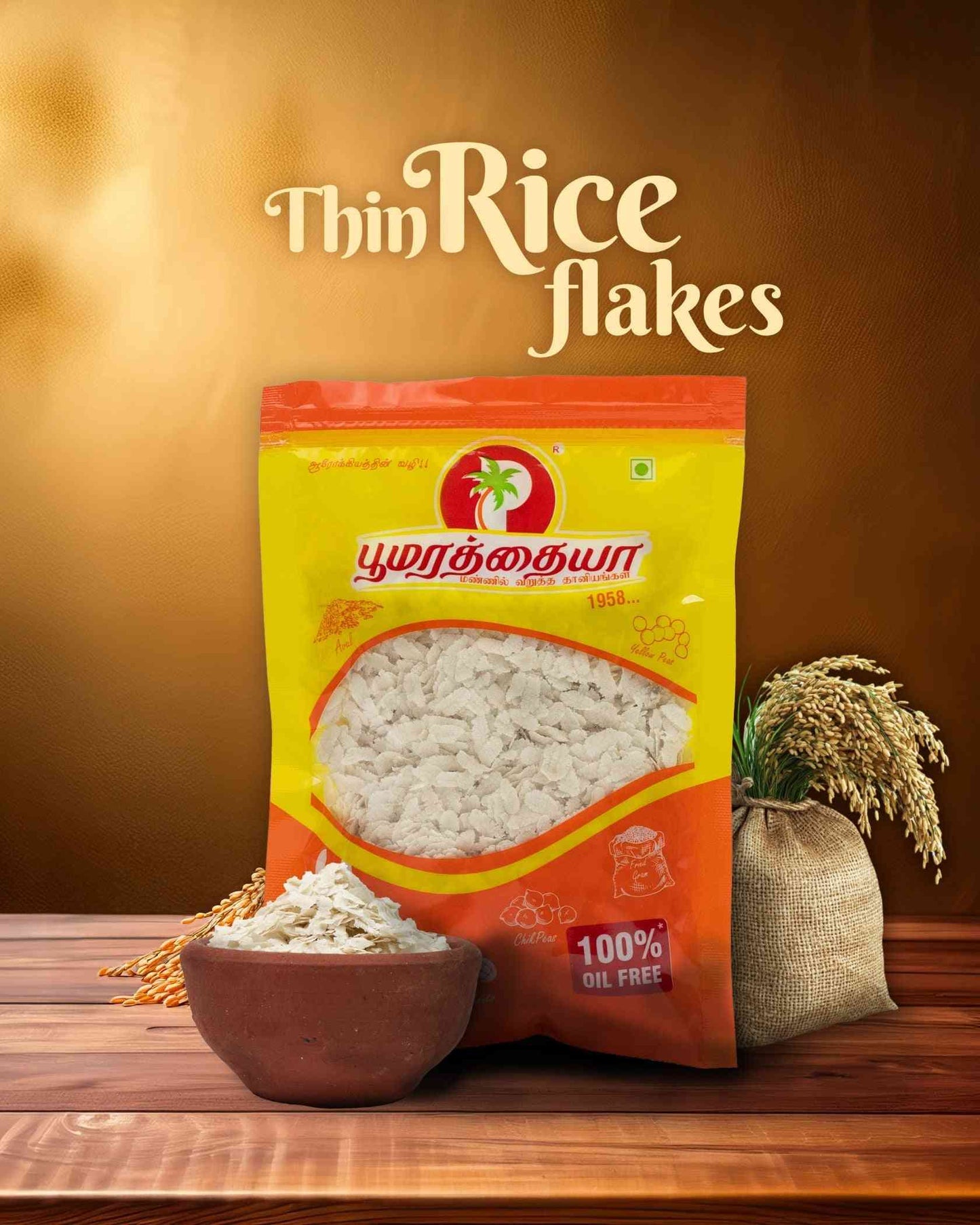 Thin White Rice Flakes